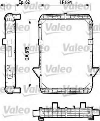 VALEO 730891 Radiator, engine cooling